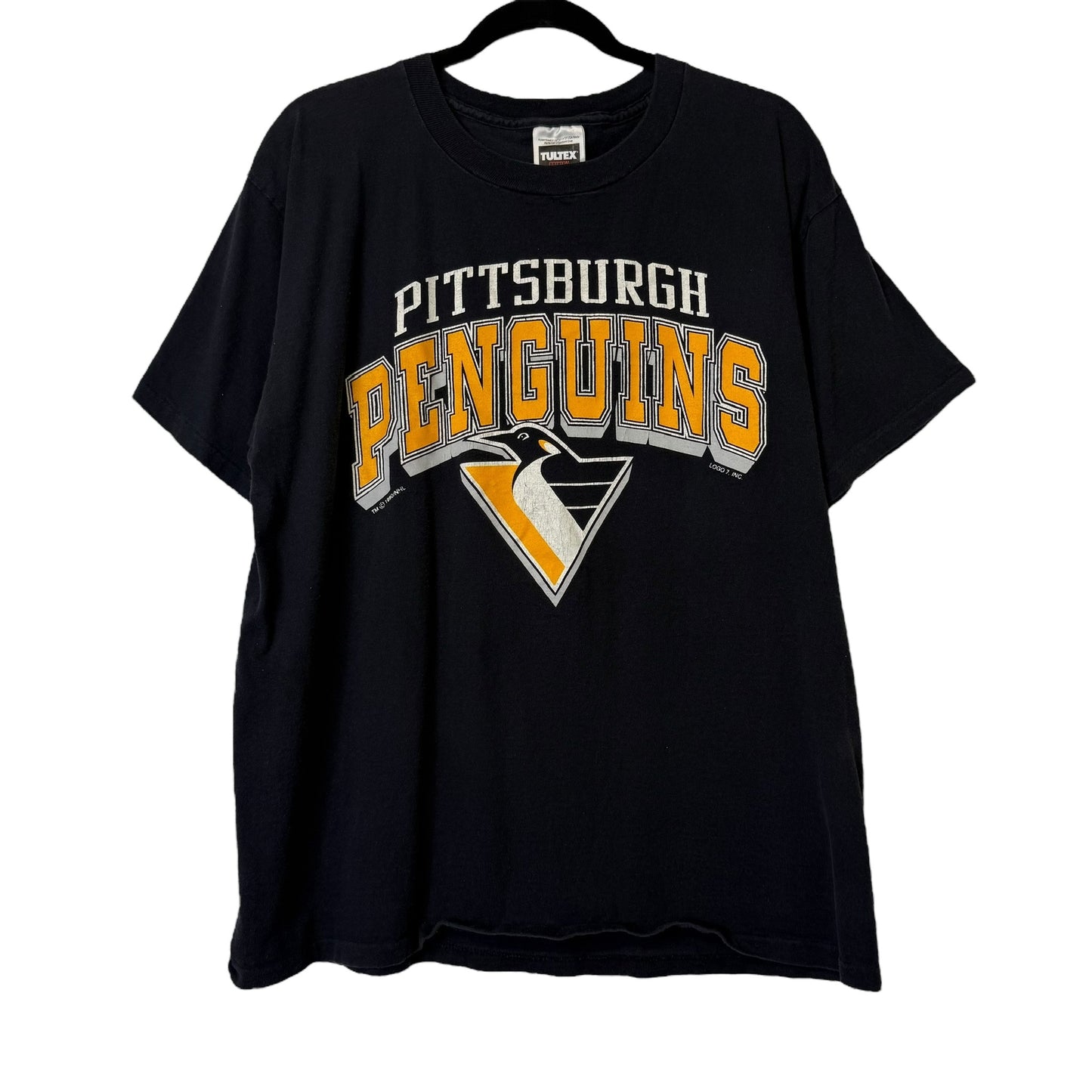 1990 Pittsburgh Penguins NHL T-Shirt Sz XL (B294)