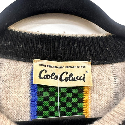 90's Coogi Style Sweater by Carlo Colucci Sz L (A7435)