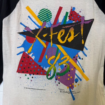 1983 X-Fest Raglan Shirt Sz L (B369)