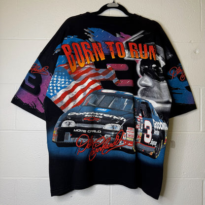 1997 Dale Earnhardt AOP NASCAR T-Shirt Size L (B2378 )