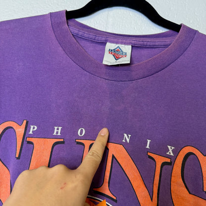 90s Phoenix Suns NBA T-Shirt Sz L (A9828)