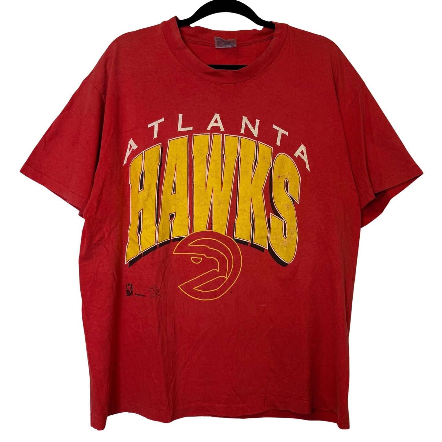 90s Atlanta Hawks NBA T-Shirt Sz L (B2897)