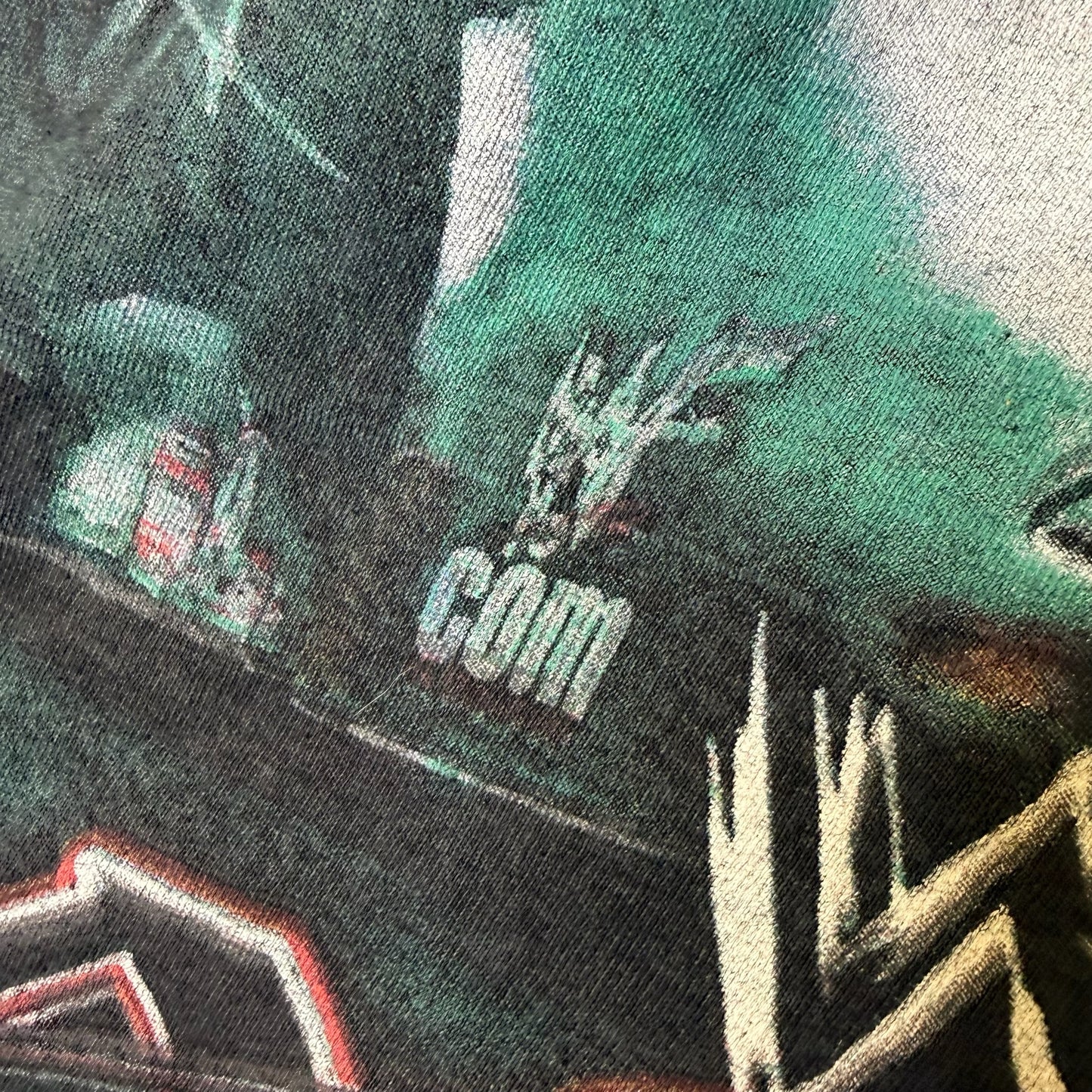 2000s The Rock NASCAR AOP WWF T-Shirt Sz 2XL (B2148)