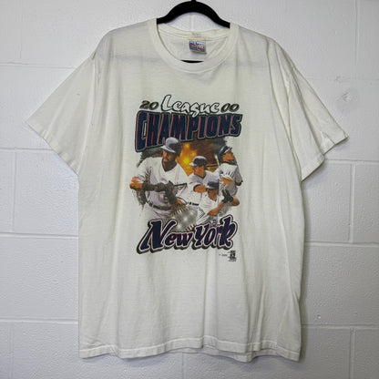 2000 New York Yankees MLB T-Shirt Sz XL (B580)