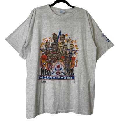 1990 Charlotte Hornets NBA All Star Game T-shirt Sz XL (A1522)