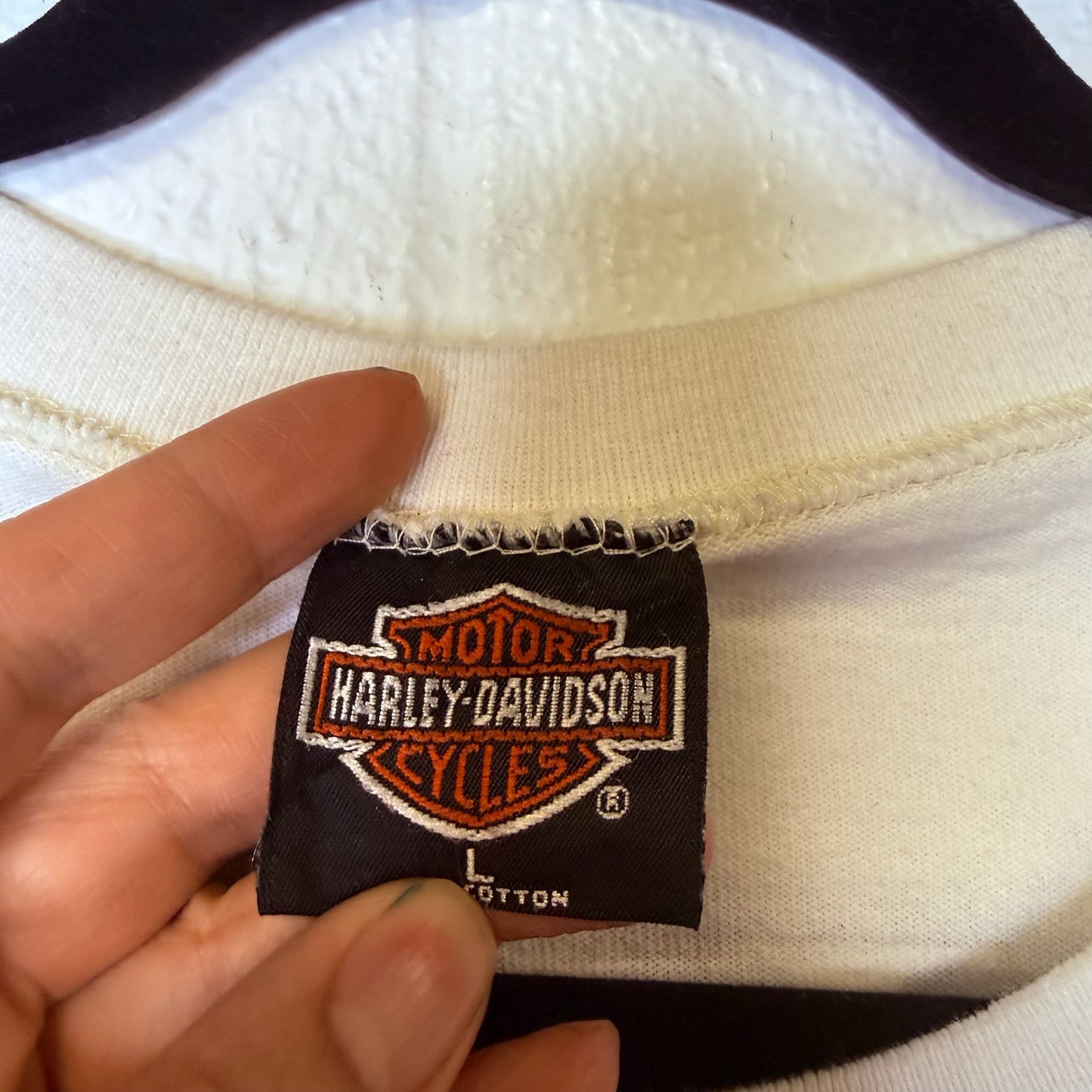 1995 Harley Davidson Glendale CA Long Sleeve Shirt Sz L (B2385)