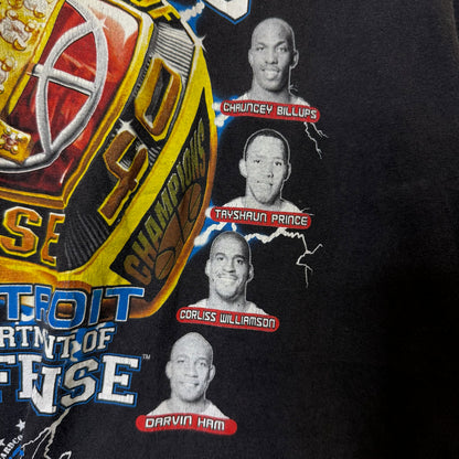 2004 Detroit Pistons Ring NBA T-Shirt Sz L (B2188)