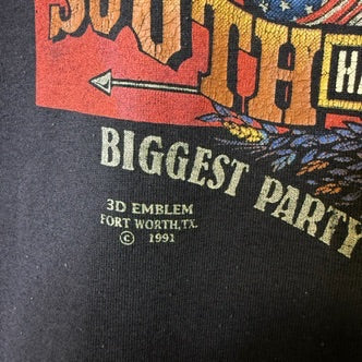 1991 Sturgis South Dakota Black Hills Rally T-Shirt (B1458)