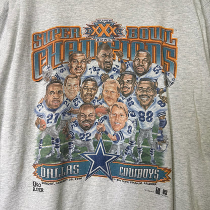 1996 Dallas Cowboys Pro Player NFL T-shirt Sz L (B1625)