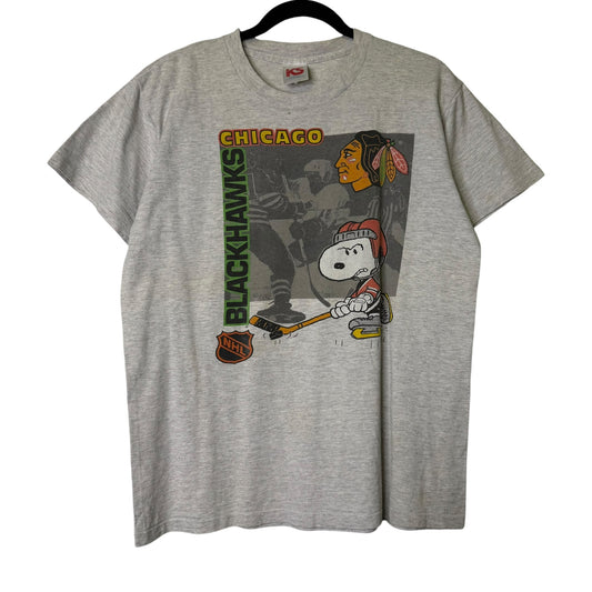 90's Chicago Blackhawks NHL T-shirt Sz L (B1671)