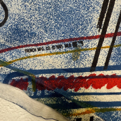 1991 Atlanta Braves MLB AOP T-shirt Sz L (B581)