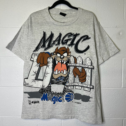1994 Orlando Magic Taz NBA T-shirt Sz L (B2441)