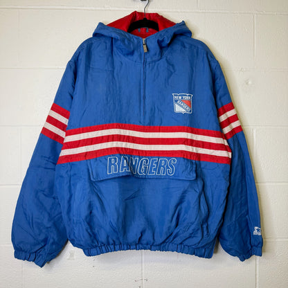 90s Texas Rangers MLB Starter Jacket Sz L (B2358)