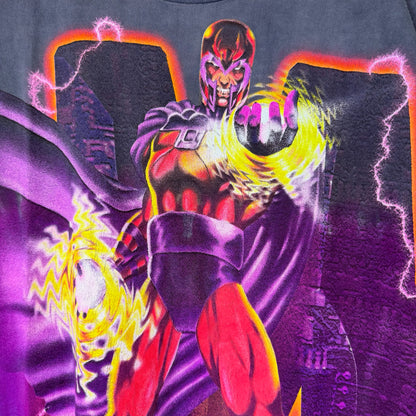 1998 Magneto AOP Marvel T-shirt Sz XL (X349)