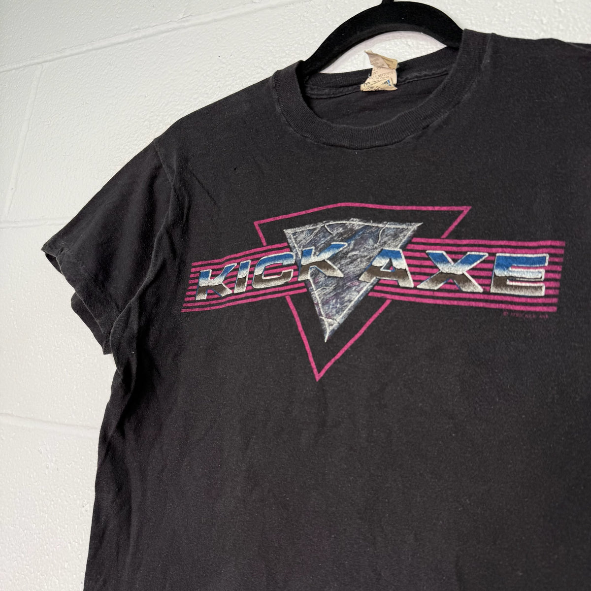 1985 Kick Axe Band T-Shirt Sz M