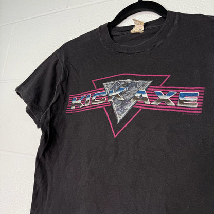 1985 Kick Axe Band T-Shirt Sz M