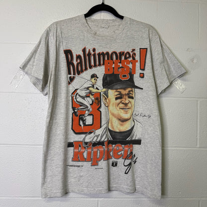 90's Cal Ripken Baltimore Orioles Xplosion NFL T-shirt Sz L (B675)