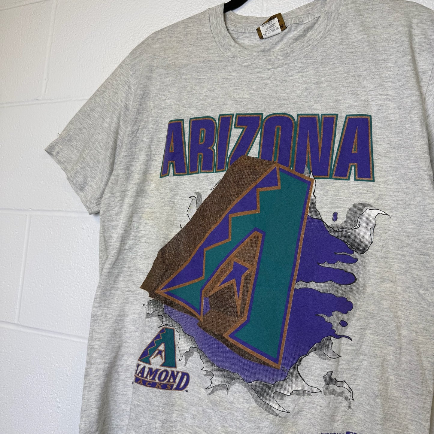 1995 Arizona Diamondbacks MLB Nutmeg Breakthrough T-Shirt Sz M (B2848)