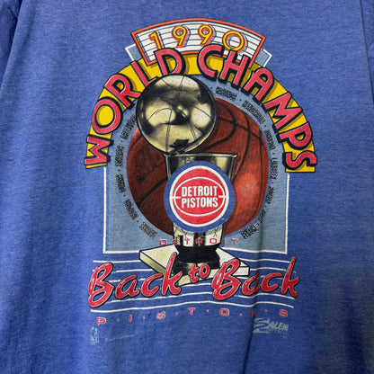 1990 Detroit Pistons Salem NBA T-Shirt Sz XL (B2190)