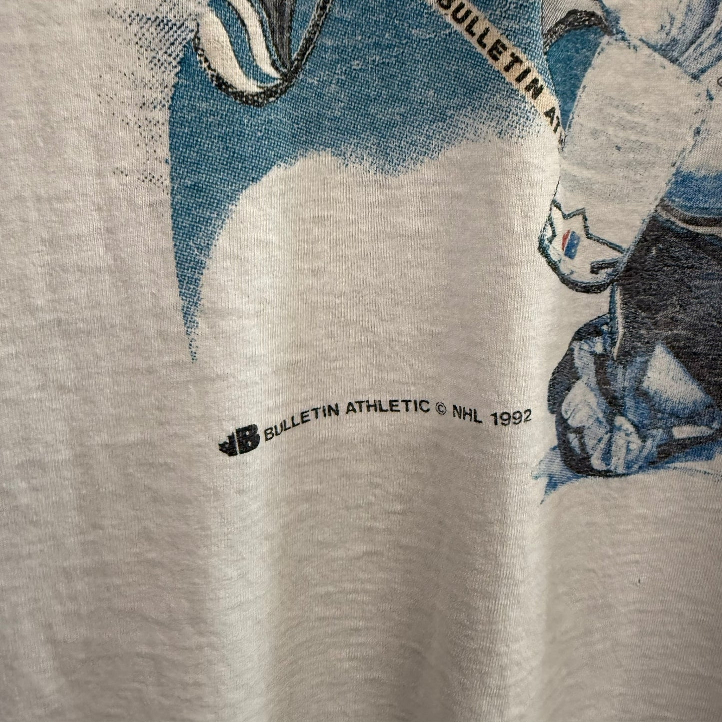 1992 San Jose Sharks NHL Bulletin AOP T-Shirt Sz XL