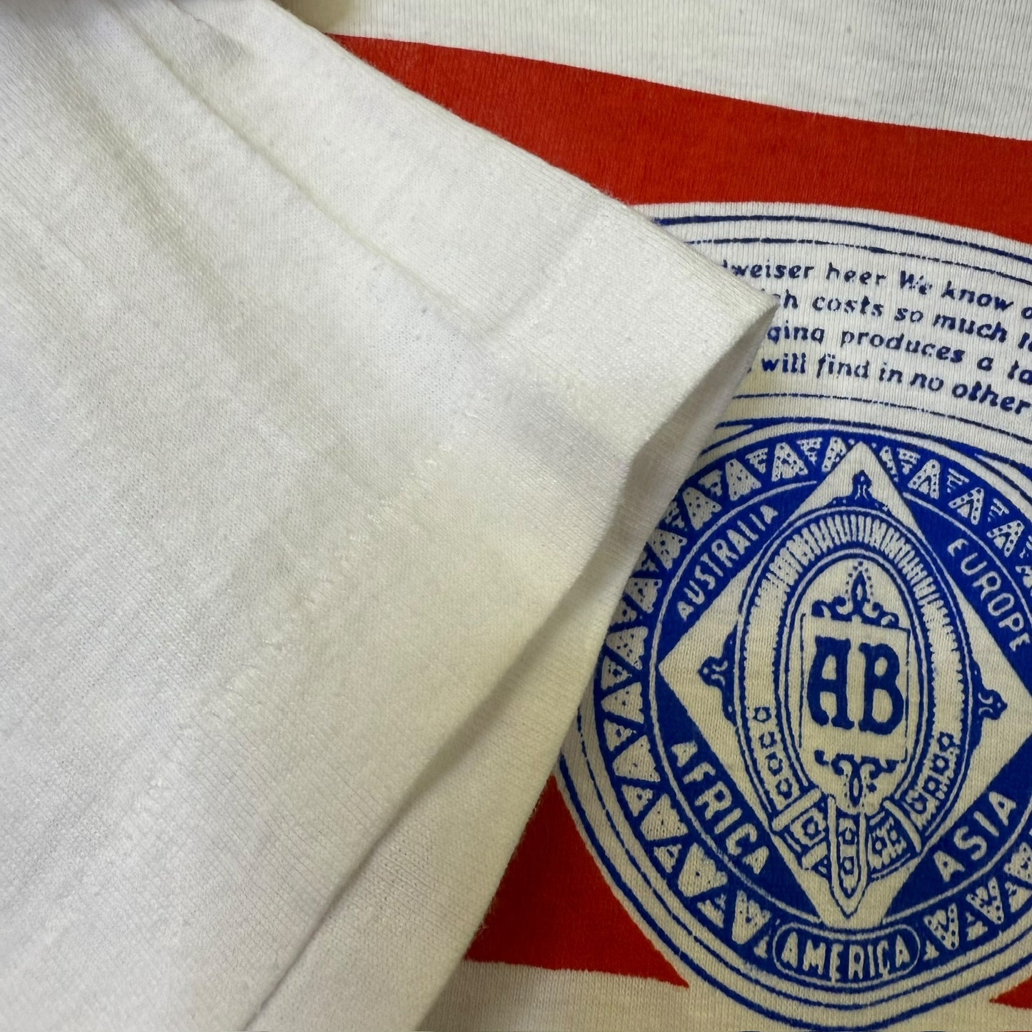 90's Budweiser Beer T-Shirt Sz L (B068)