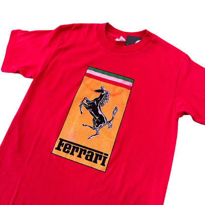 80s Scuderia Ferrari Logo T-Shirt Sz L (4313)