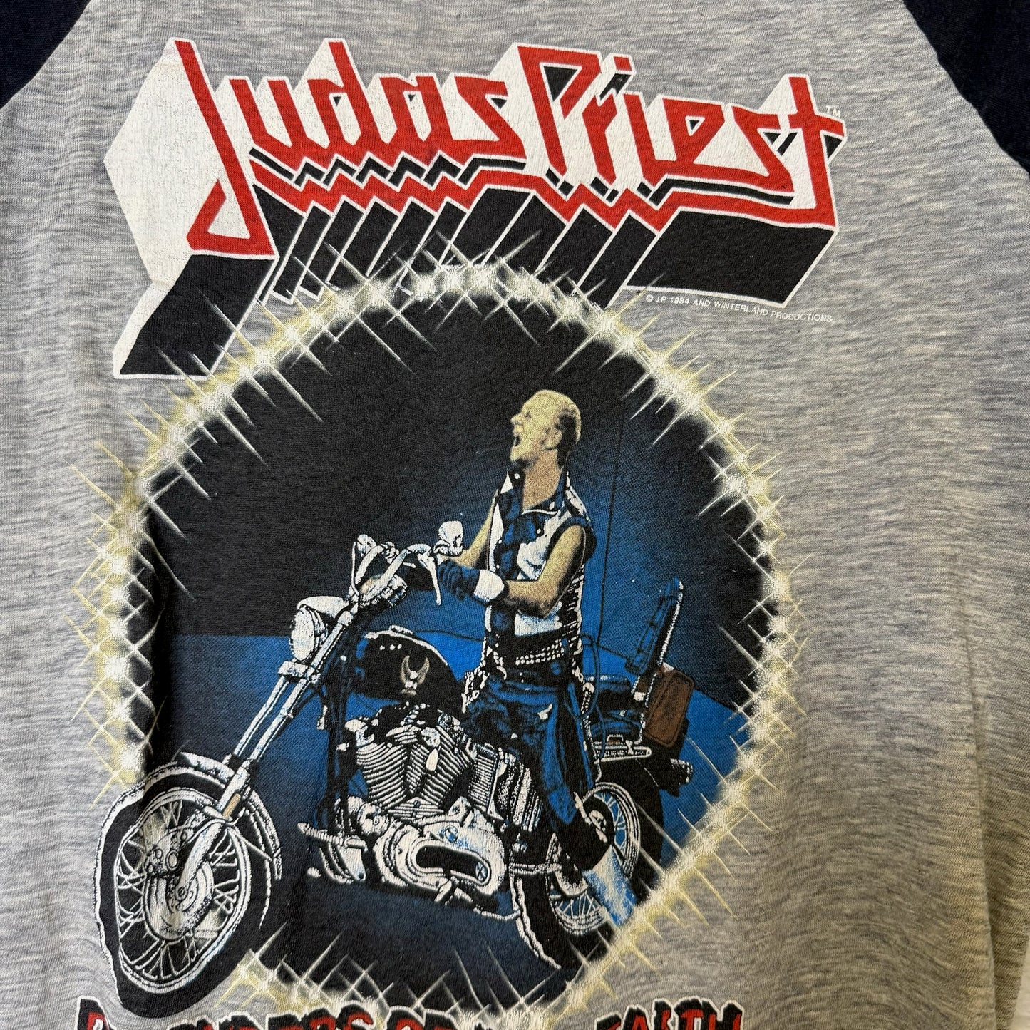 1984 Judas Priest Defenders of The Faith T-Shirt Sz M (B2276)