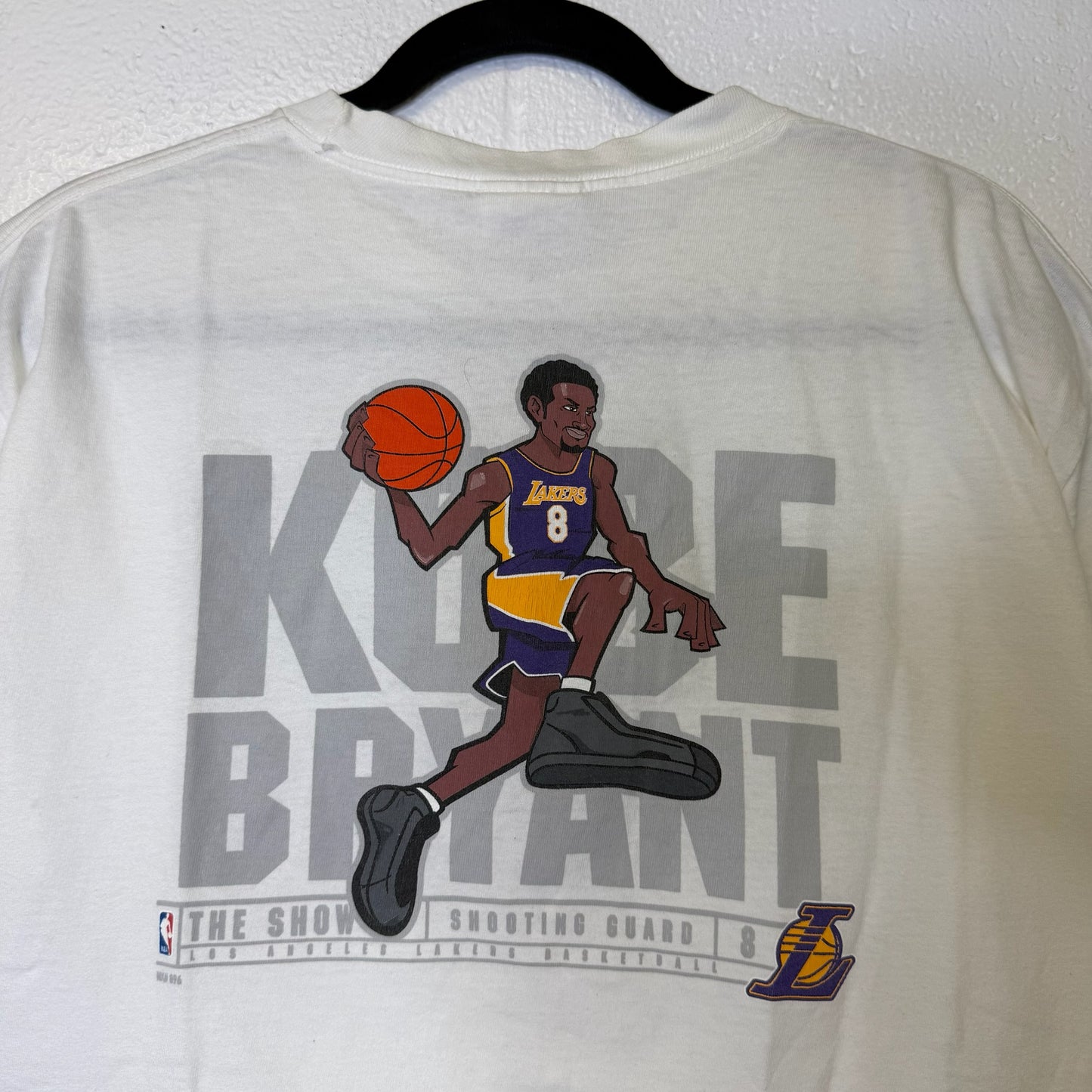 90s "The Show" Kobe Bryant Nike LA Lakers NBA T-Shirt Sz M (B2867)
