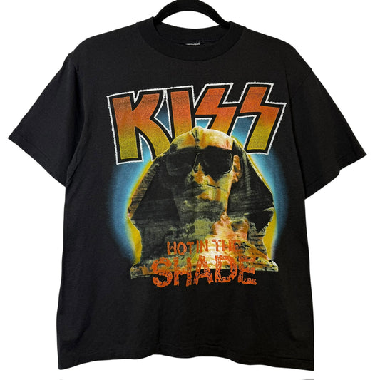 1990 KISS Rocks Hot in the Shade Tour T-Shirt Sz L (B380)