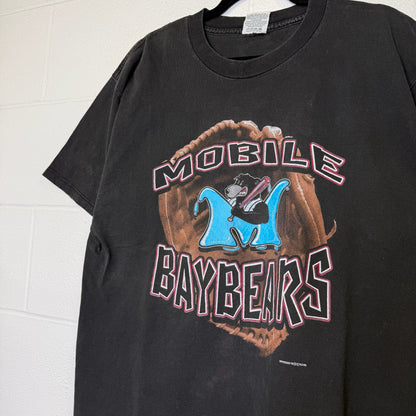 1996 Mobile Bay Bears Baseball T-shirt Sz XL (B2979)