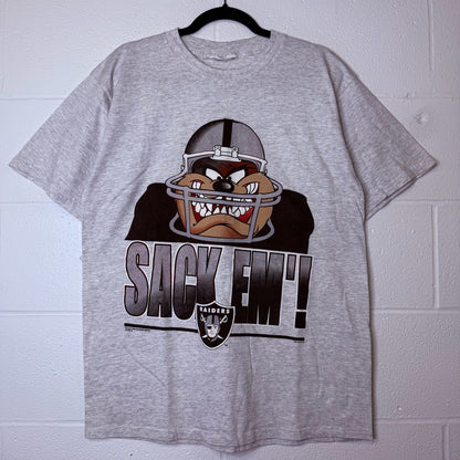 1996 Los Angeles Raiders Taz NFL T-Shirt (B2340)