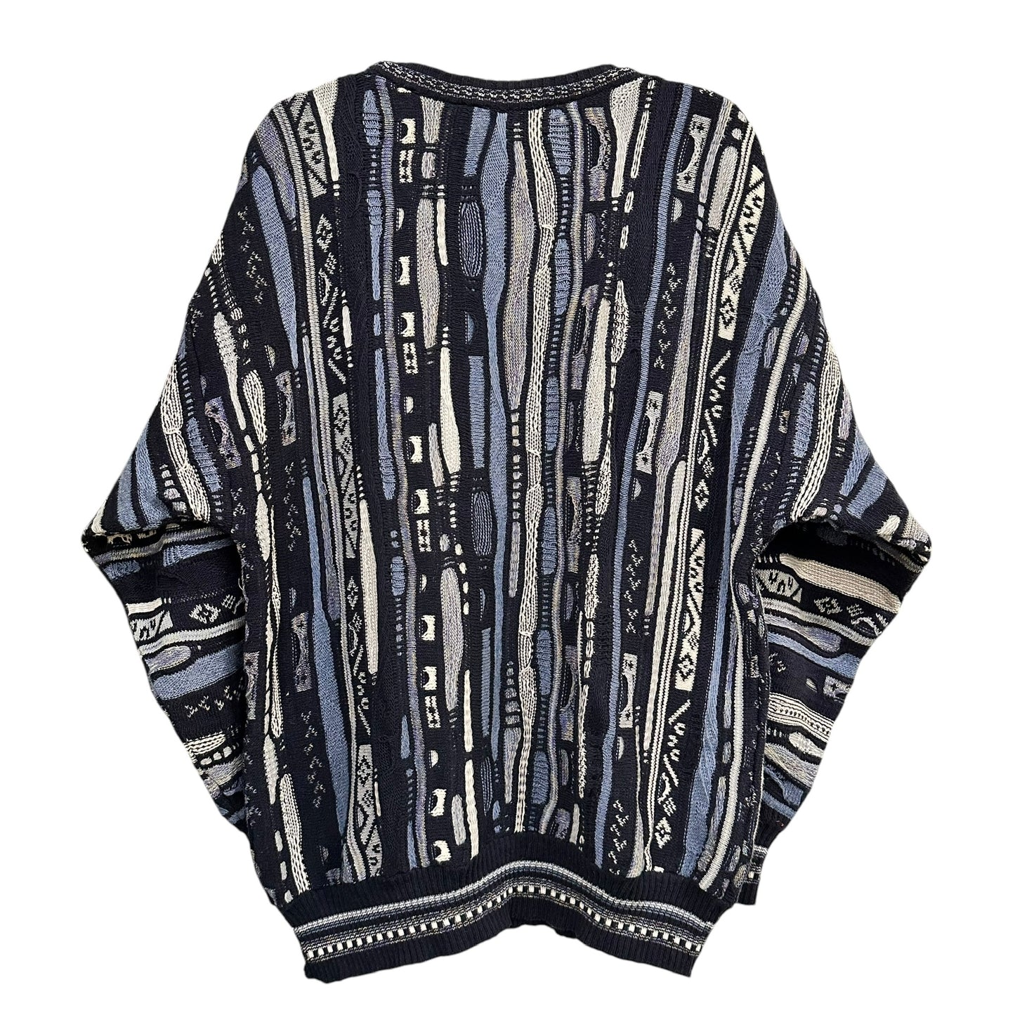 90's Coogi Style by Florence Tricot Knit Sweater Sz L (A7469)