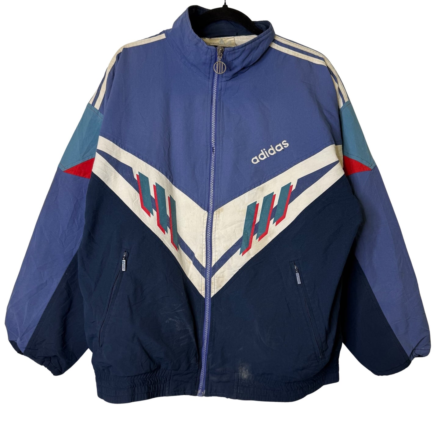 90s Adidas Colorblock Windbreaker Jacket (B2356)
