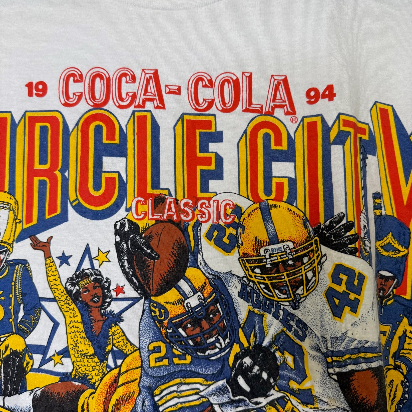 90s Circle City Classic NCAA Jaguars vs Aggies T-Shirt Sz XXL (B2906)