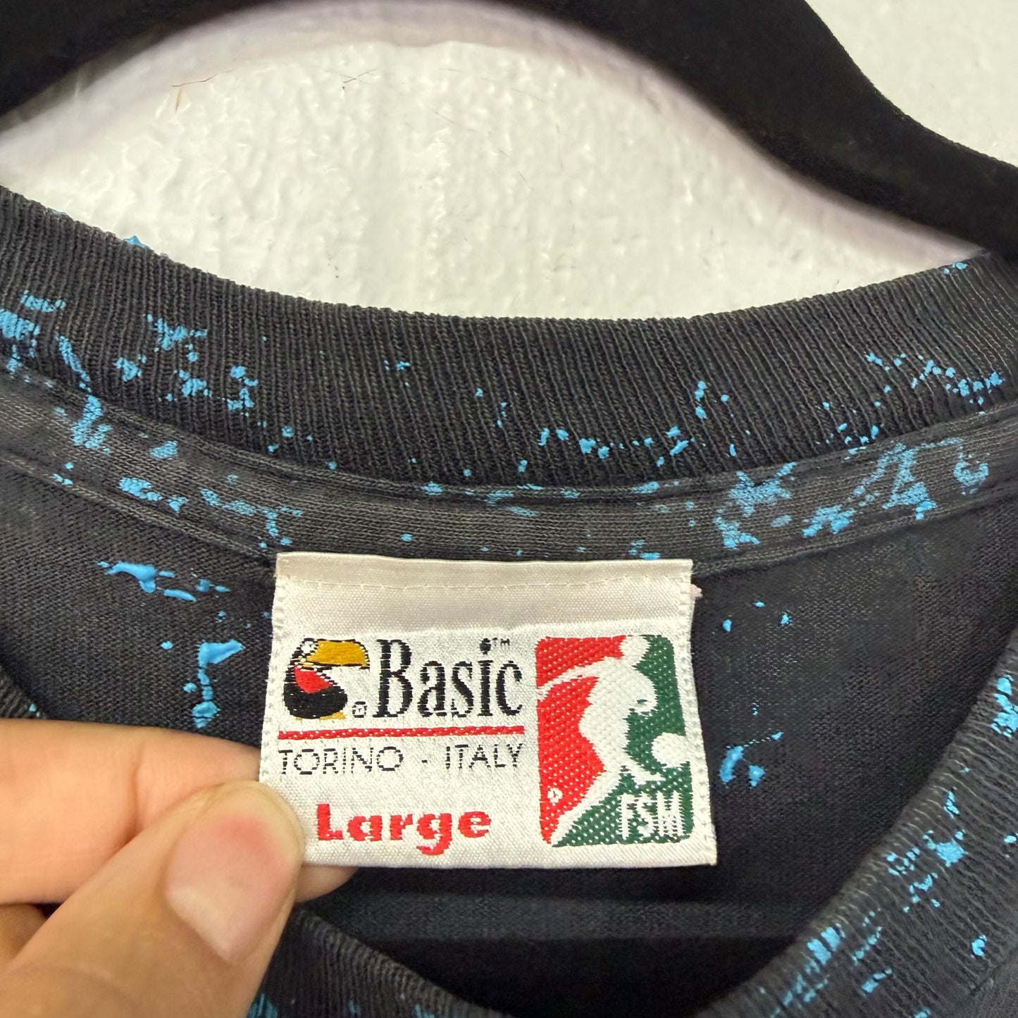 90s SS Lazio Soccer T-Shirt Sz L (B2792)