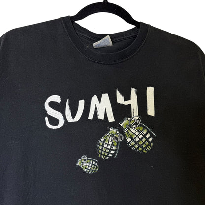 2005 Sum 41 Grenade T-shirt Sz L