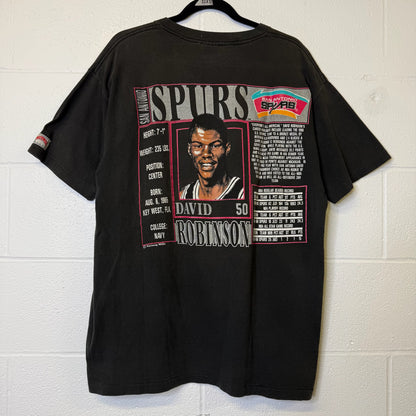 90's David Robinson San Antonio Spurs Nutmeg NBA T-Shirt Sz XL (B2195)