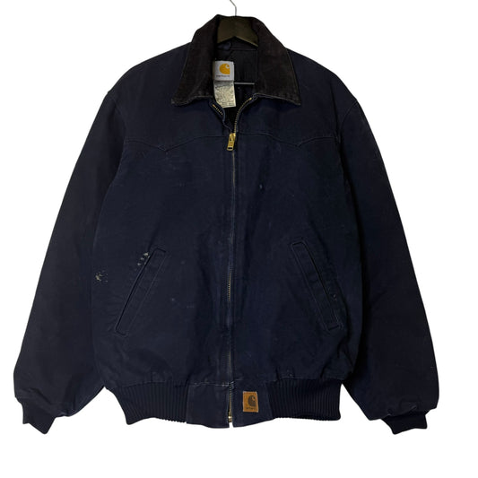 Carhartt Santa Fe J14 MDT Jacket Sz M (B1784) Navy Blue