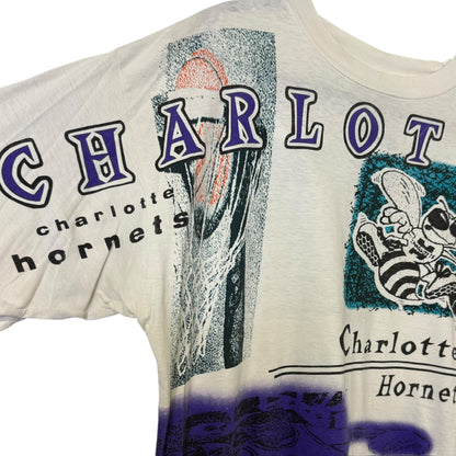 90s Charlotte Hornets Magic Johnson T's NBA AOP Sz XL