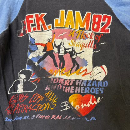 1982 Genesis & Blondie JFK Jam Concert Shirt Sz M (B418)