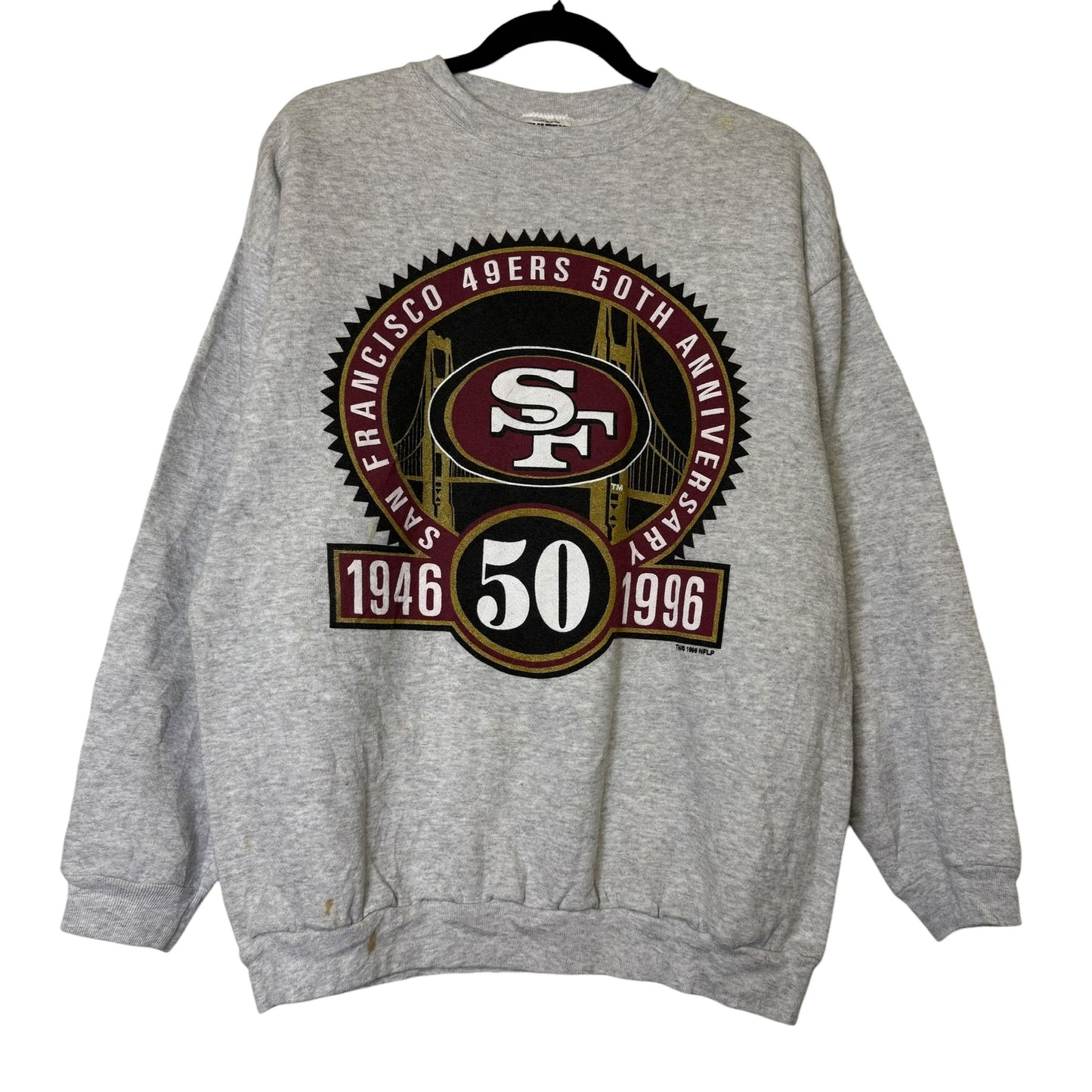 1996 San Francisco 49ers NFL Crewneck Sz L (B1774)