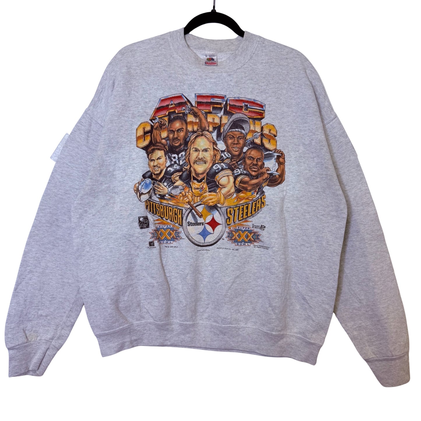 90s Pittsburgh Steelers Xplosion NFL Crewneck Sz XL (B2462)