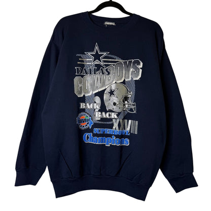 1993 Dallas Cowboys NFL Super Bowl Crewneck (B2412)