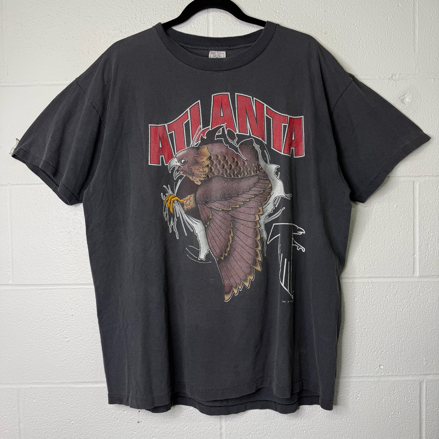 1993 Atlanta Falcons Nutmeg Breakthrough NFL T-Shirt Sz XL