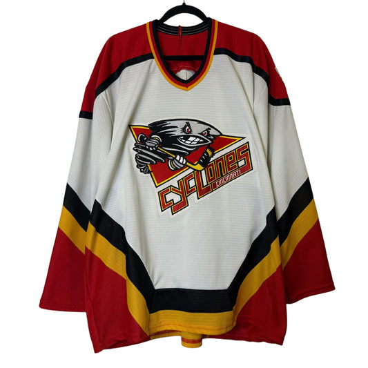 90s Cincinnati Cyclones IHL Bauer Hockey Jersey Sz L