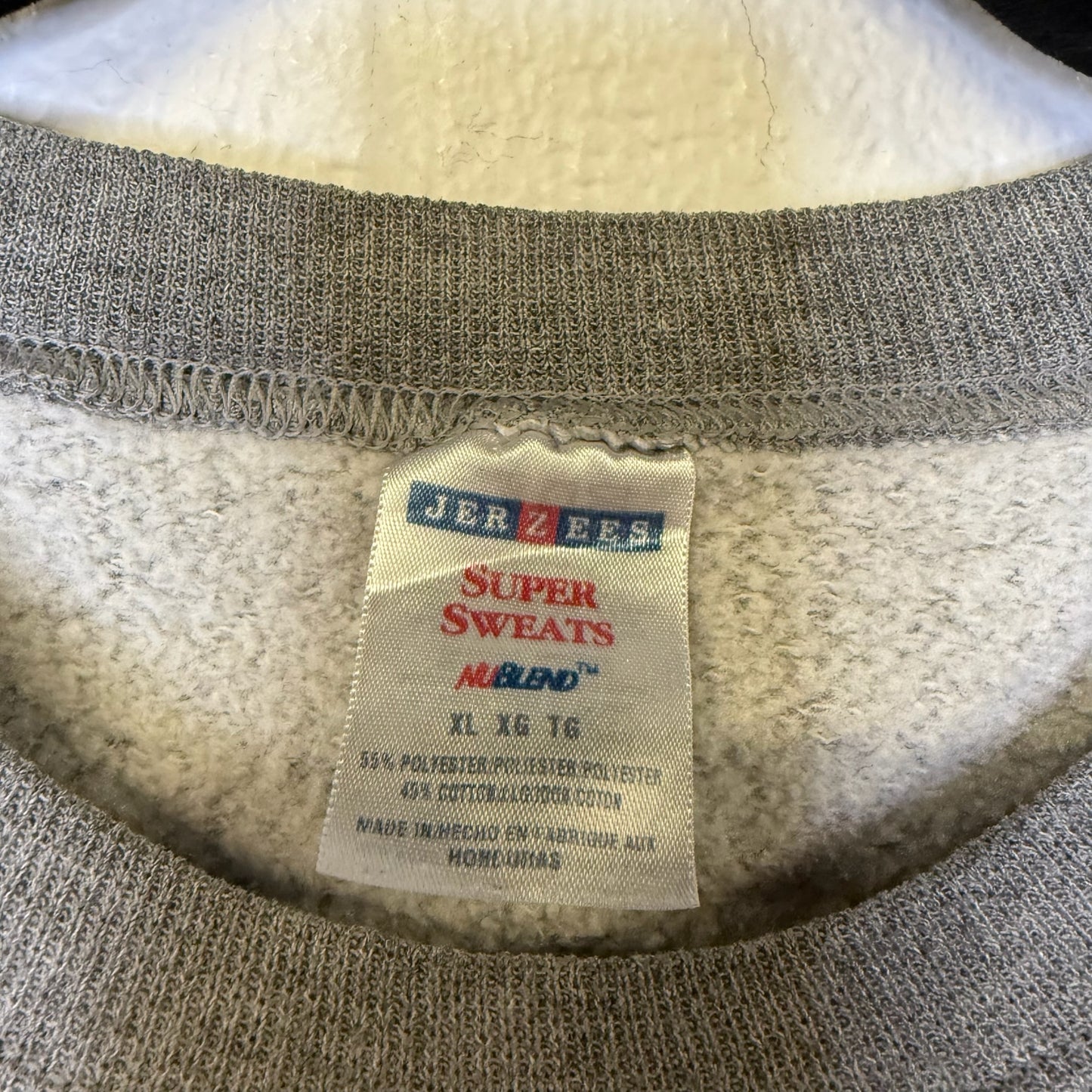 2005 NFL Super Bowl Patriots vs Eagles Crewneck Sz XL (B1696)