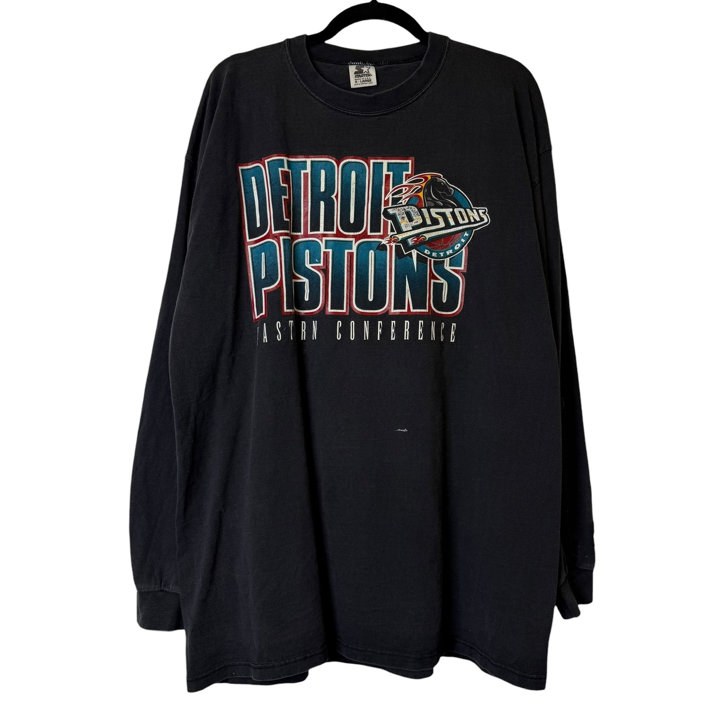 90's Detroit Pistons Starter Long Sleeve Sz XL (B1932)