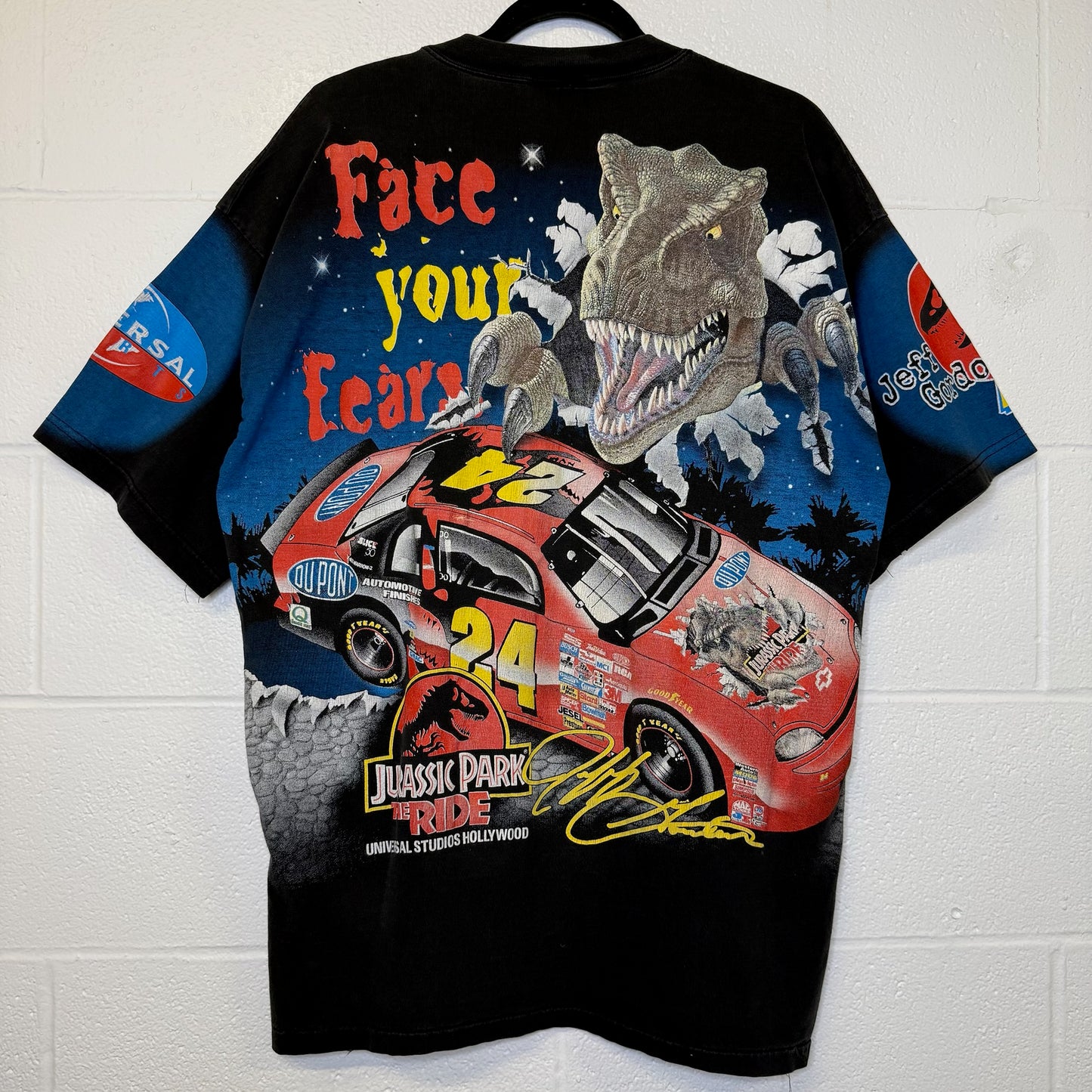 1997 Jurassic Park Jeff Gordon NASCAR AOP Sz XL (B2839)