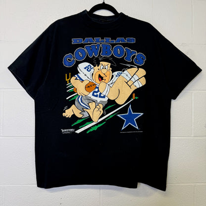 1993 Fred Flintstone Dallas Cowboys NFL T-Shirt Sz XL (B2933)