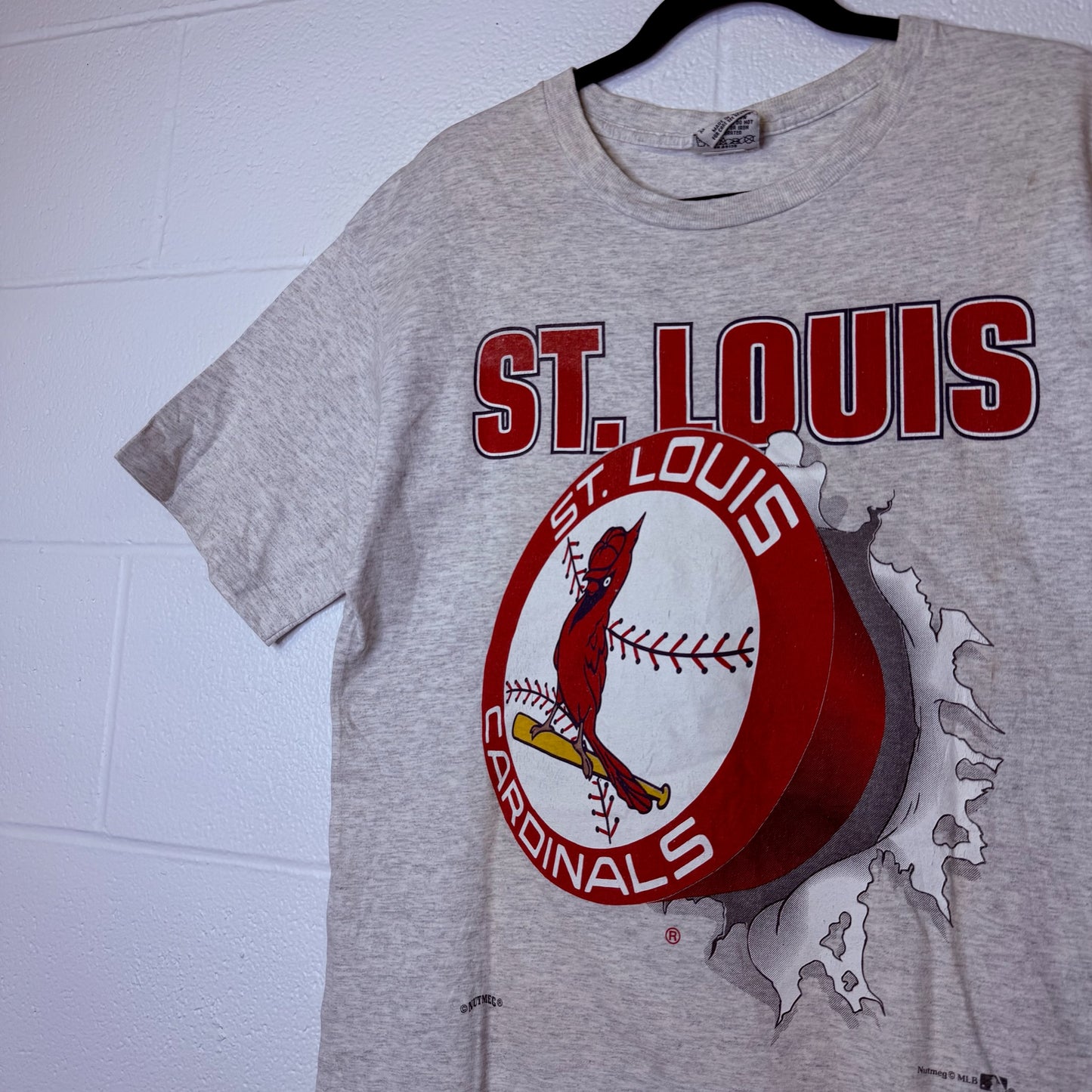 90s St. Louis Cardinals Breakthrough Nutmeg MLB T-shirt Sz L (B2336)